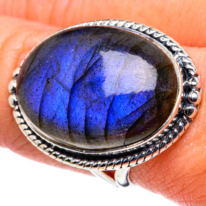 Labradorite Rings handcrafted by Ana Silver Co - RING94765