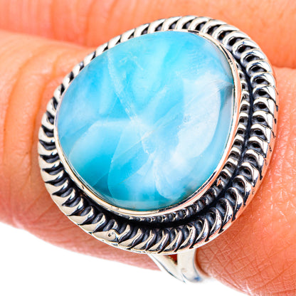 Larimar Rings handcrafted by Ana Silver Co - RING94766