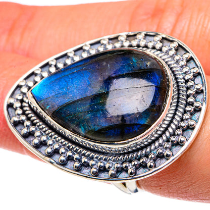 Labradorite Rings handcrafted by Ana Silver Co - RING94768
