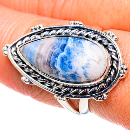 Blue Scheelite Rings handcrafted by Ana Silver Co - RING94769