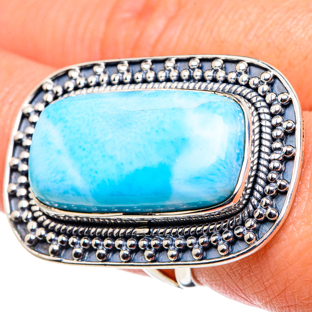 Larimar Rings handcrafted by Ana Silver Co - RING94771