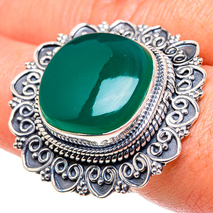 Green Onyx Rings handcrafted by Ana Silver Co - RING94782