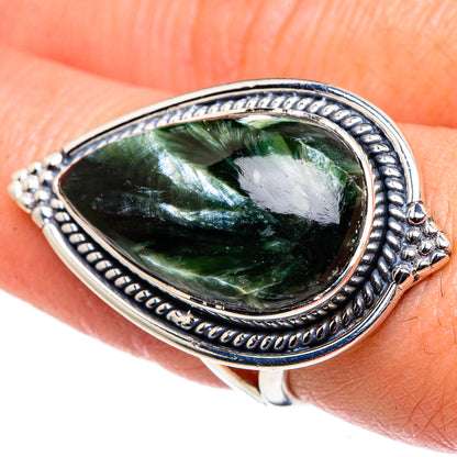 Seraphinite Rings handcrafted by Ana Silver Co - RING94783