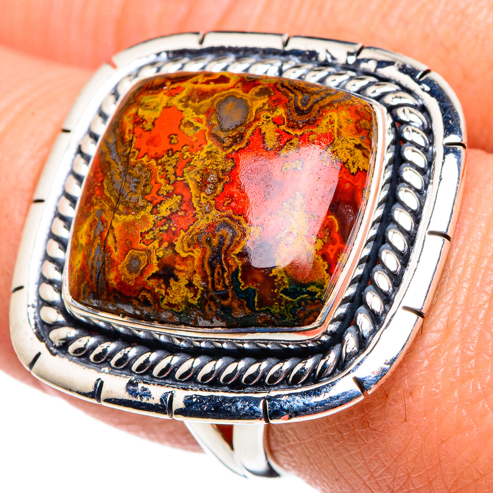 Morocco Agate Rings handcrafted by Ana Silver Co - RING94787