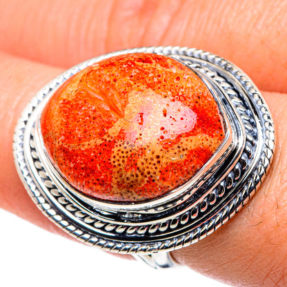 Sponge Coral Rings handcrafted by Ana Silver Co - RING94794