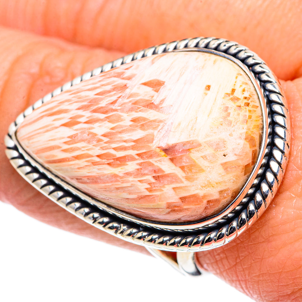 Scolecite Rings handcrafted by Ana Silver Co - RING94796