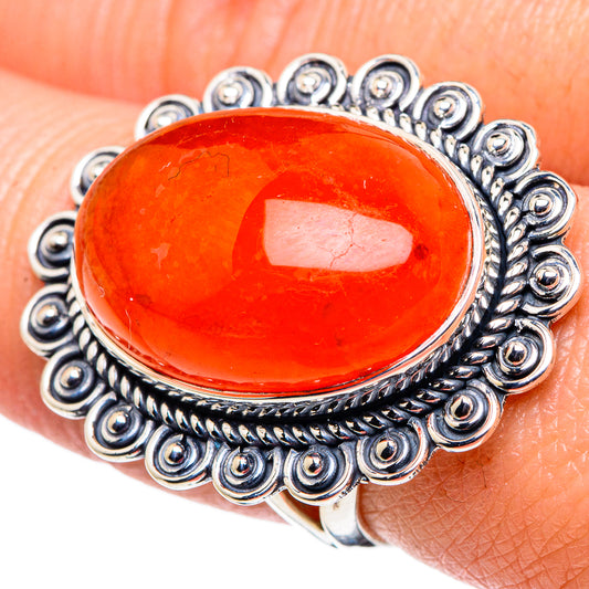 Carnelian Rings handcrafted by Ana Silver Co - RING94798