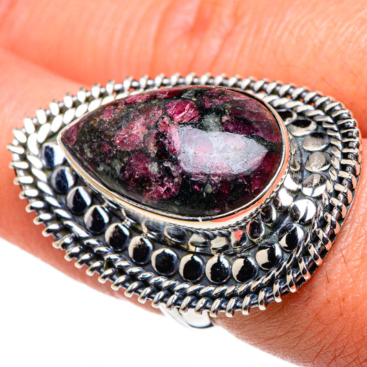 Russian Eudialyte Rings handcrafted by Ana Silver Co - RING94801