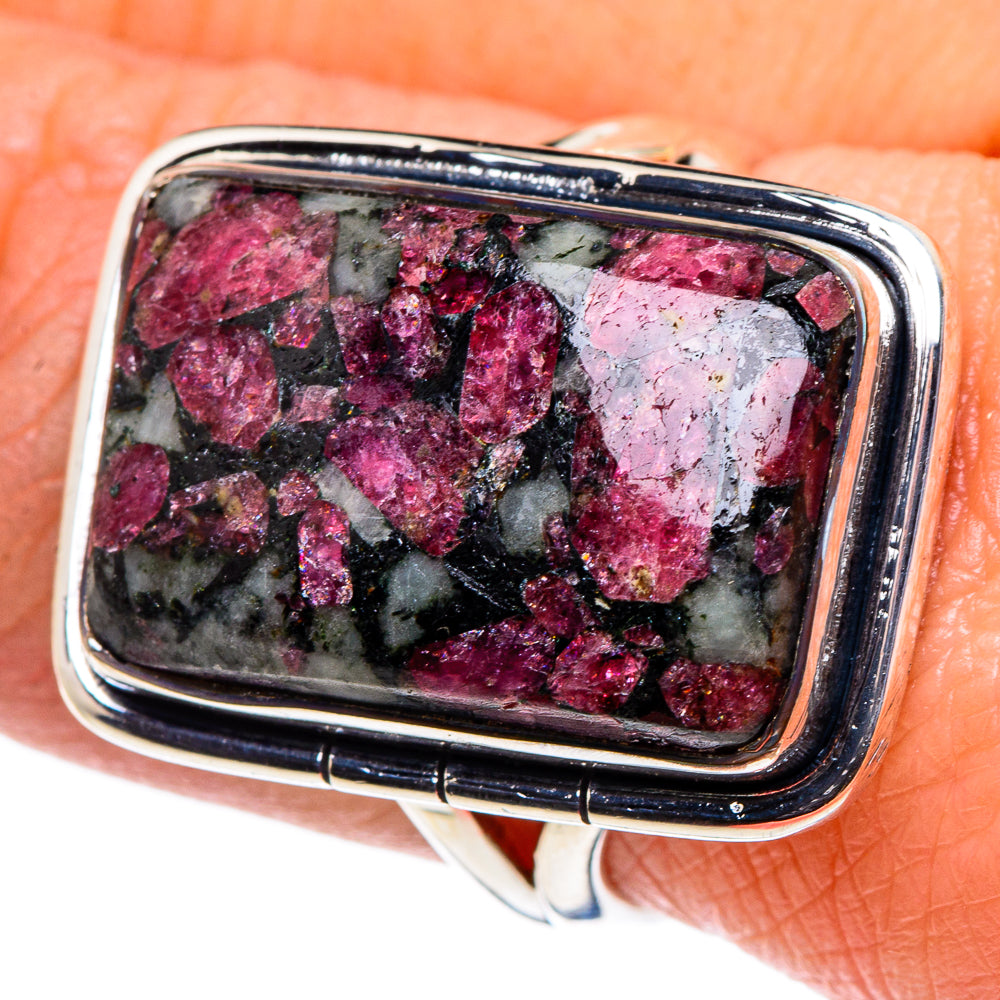 Russian Eudialyte Rings handcrafted by Ana Silver Co - RING94802