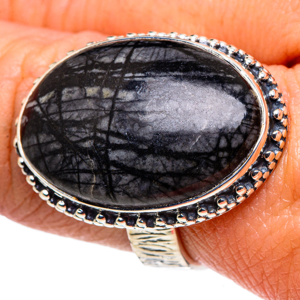 Picasso Jasper Rings handcrafted by Ana Silver Co - RING94810