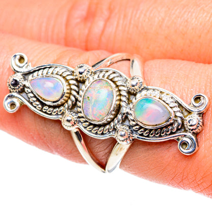 Ethiopian Opal Rings handcrafted by Ana Silver Co - RING94815