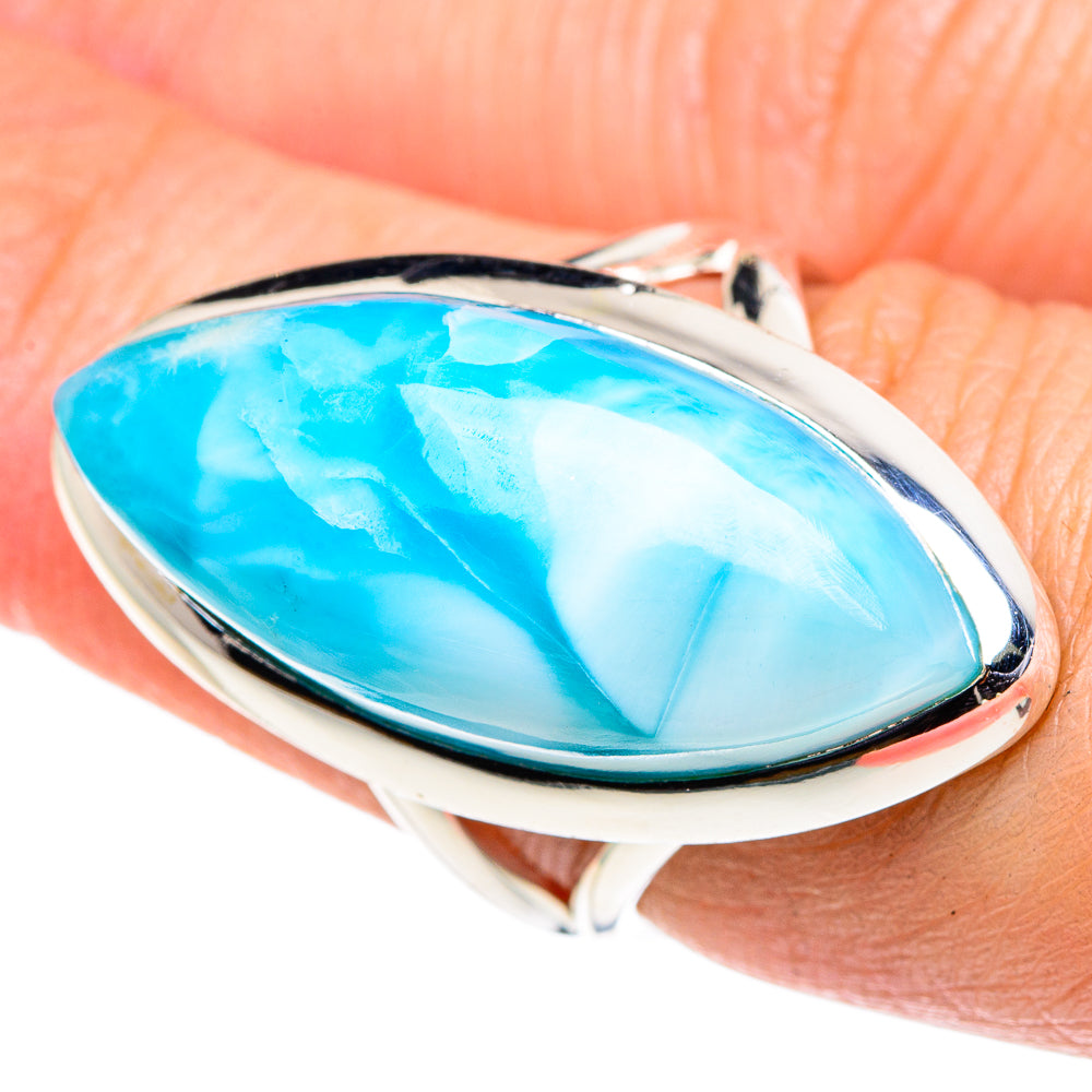 Larimar Rings handcrafted by Ana Silver Co - RING94821