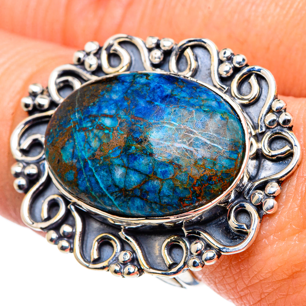 Shattuckite Rings handcrafted by Ana Silver Co - RING94823