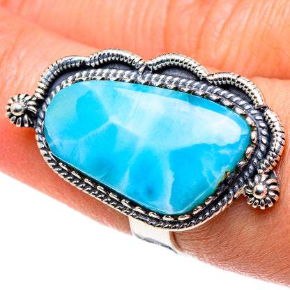Larimar Rings handcrafted by Ana Silver Co - RING94826