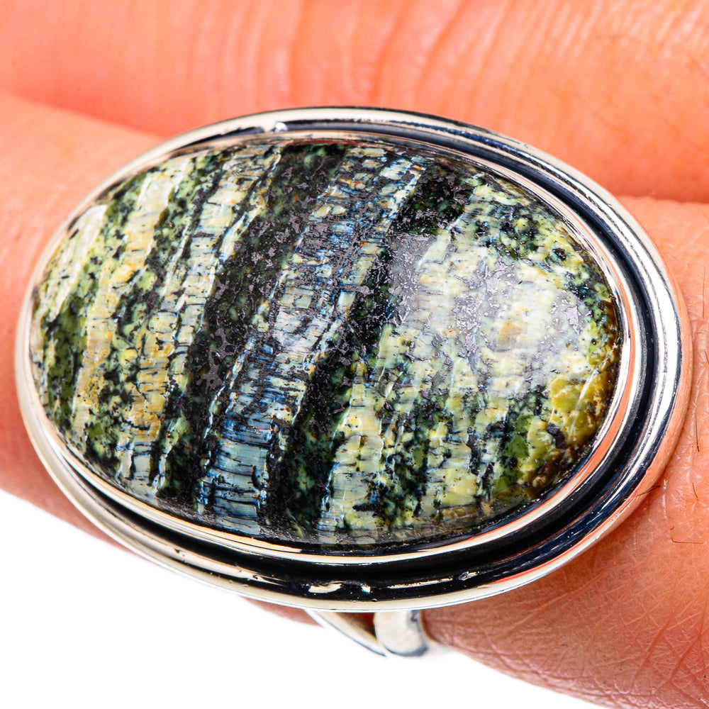 Lizard Jasper Rings handcrafted by Ana Silver Co - RING94830