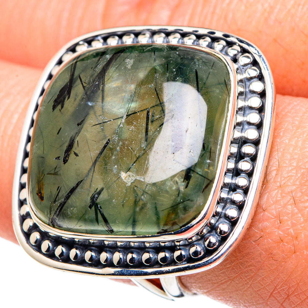 Prehnite Rings handcrafted by Ana Silver Co - RING94834