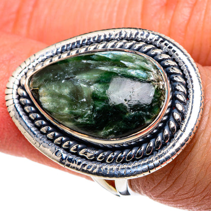Seraphinite Rings handcrafted by Ana Silver Co - RING94835