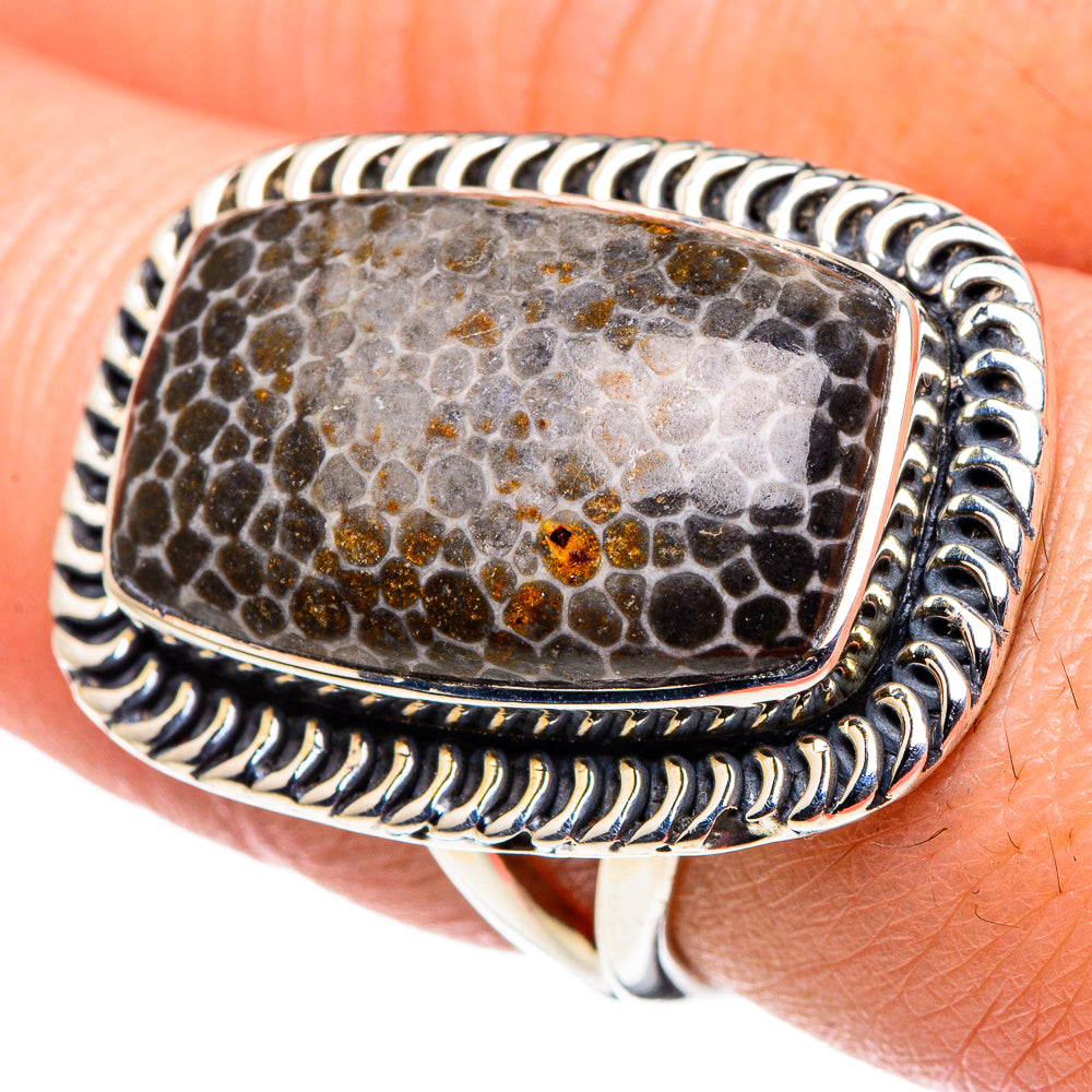 Stingray Coral Rings handcrafted by Ana Silver Co - RING94837