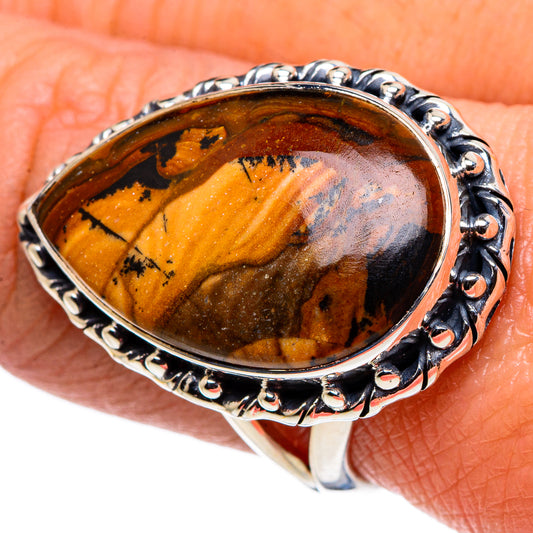 Picture Jasper Rings handcrafted by Ana Silver Co - RING94838
