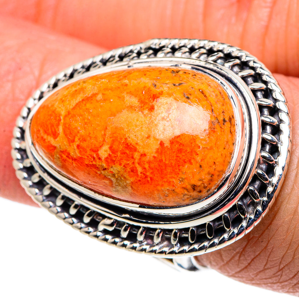 Sponge Coral Rings handcrafted by Ana Silver Co - RING94844