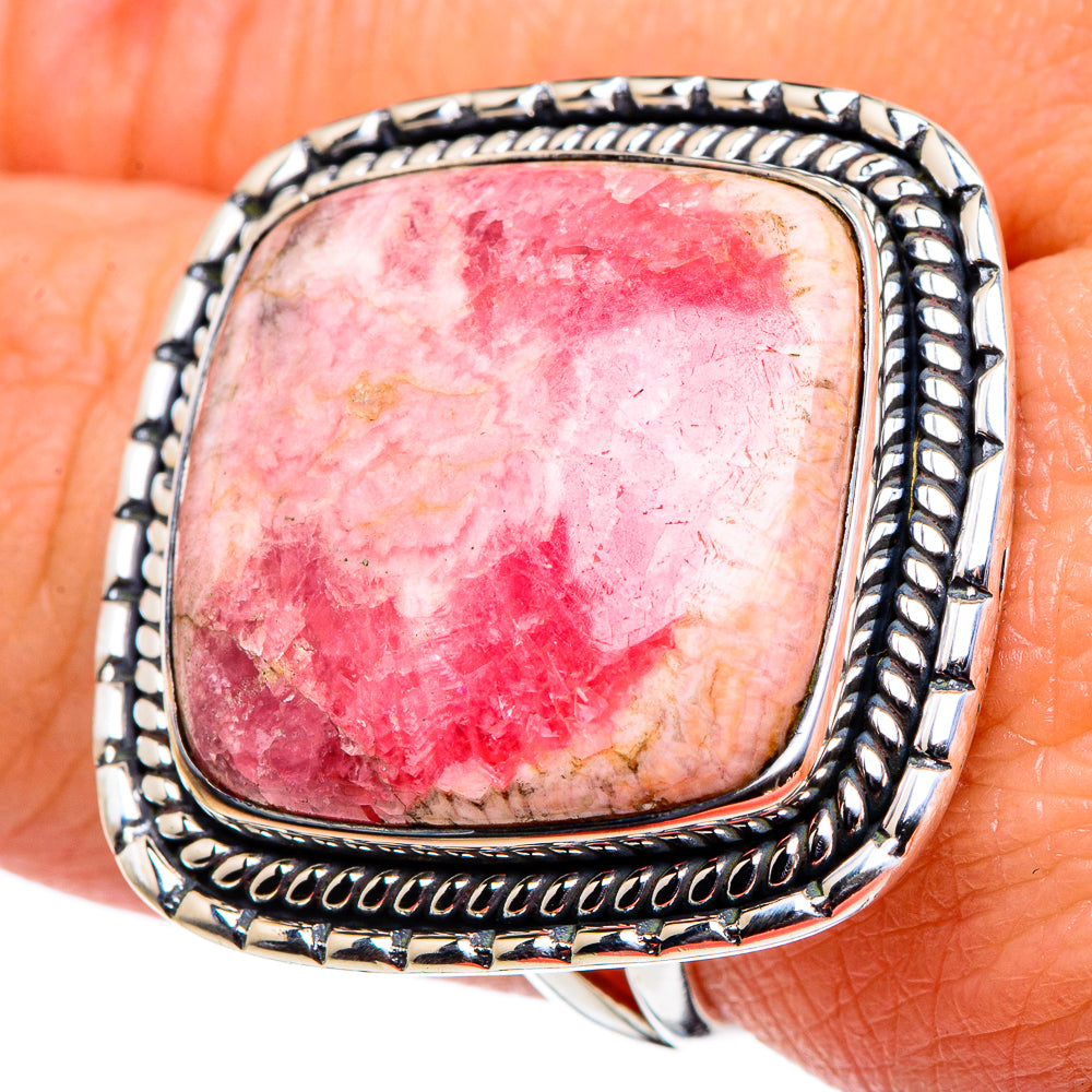 Rhodochrosite Rings handcrafted by Ana Silver Co - RING94847