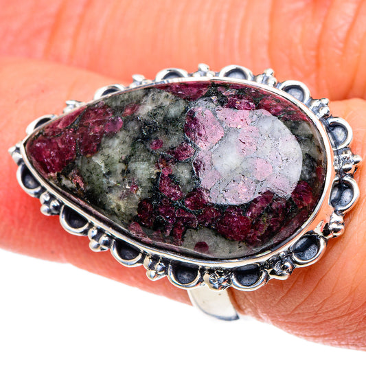 Russian Eudialyte Rings handcrafted by Ana Silver Co - RING94849
