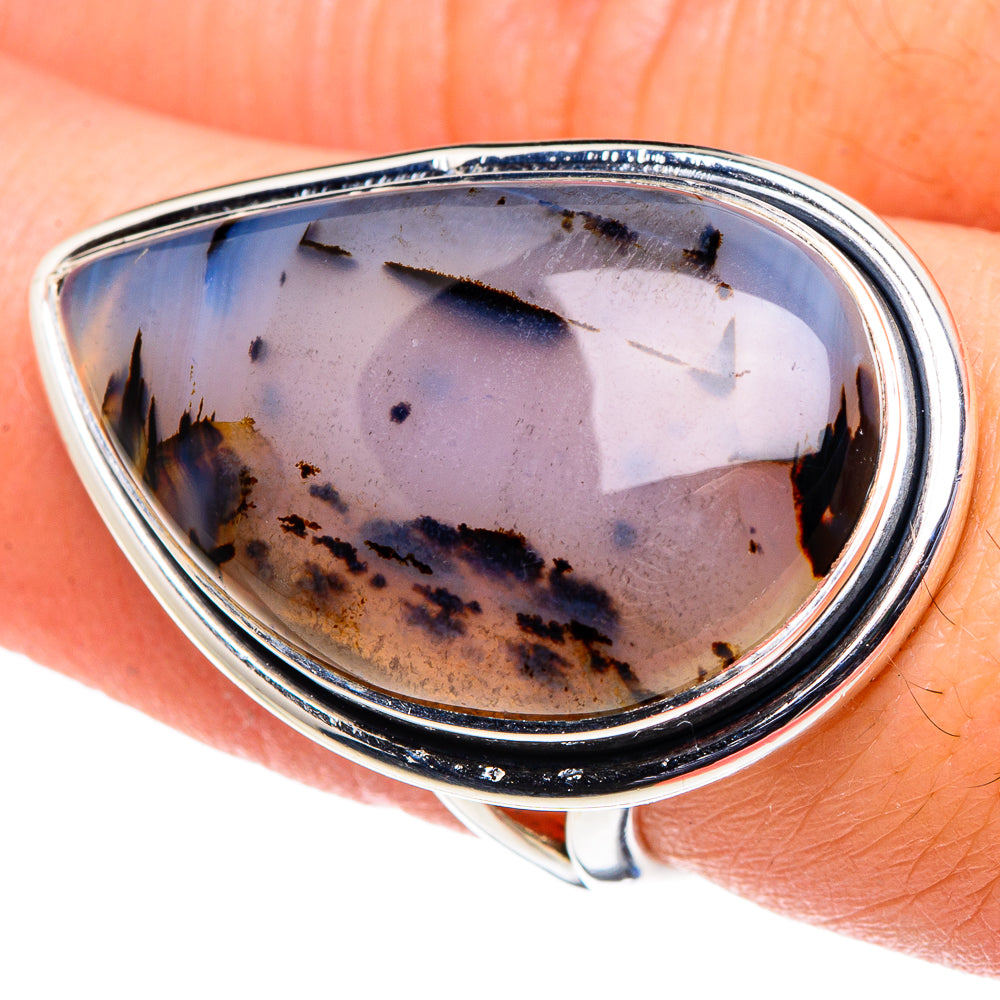 Dendritic Opal Rings handcrafted by Ana Silver Co - RING94854