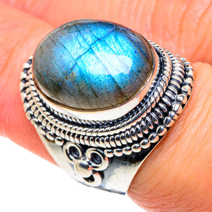 Labradorite Rings handcrafted by Ana Silver Co - RING94863