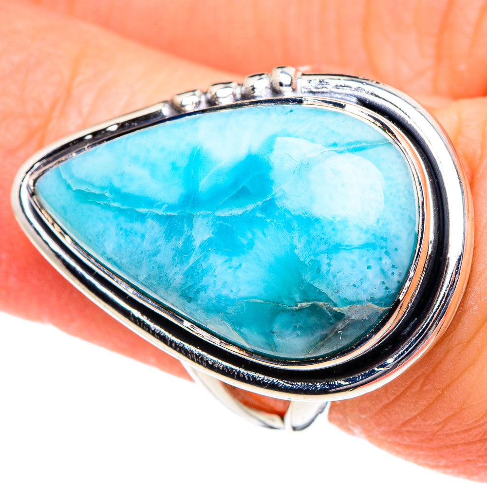 Larimar Rings handcrafted by Ana Silver Co - RING94867