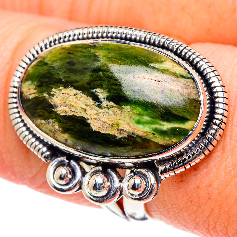 Peruvian Opal Rings handcrafted by Ana Silver Co - RING94872