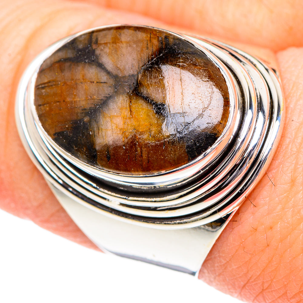 Chiastolite Rings handcrafted by Ana Silver Co - RING94873