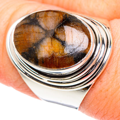 Chiastolite Rings handcrafted by Ana Silver Co - RING94873