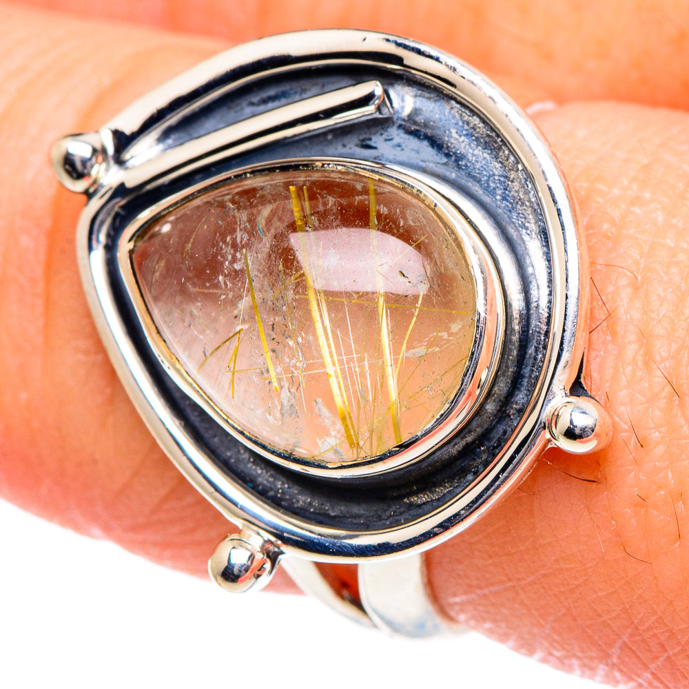 Rutilated Quartz Rings handcrafted by Ana Silver Co - RING94881