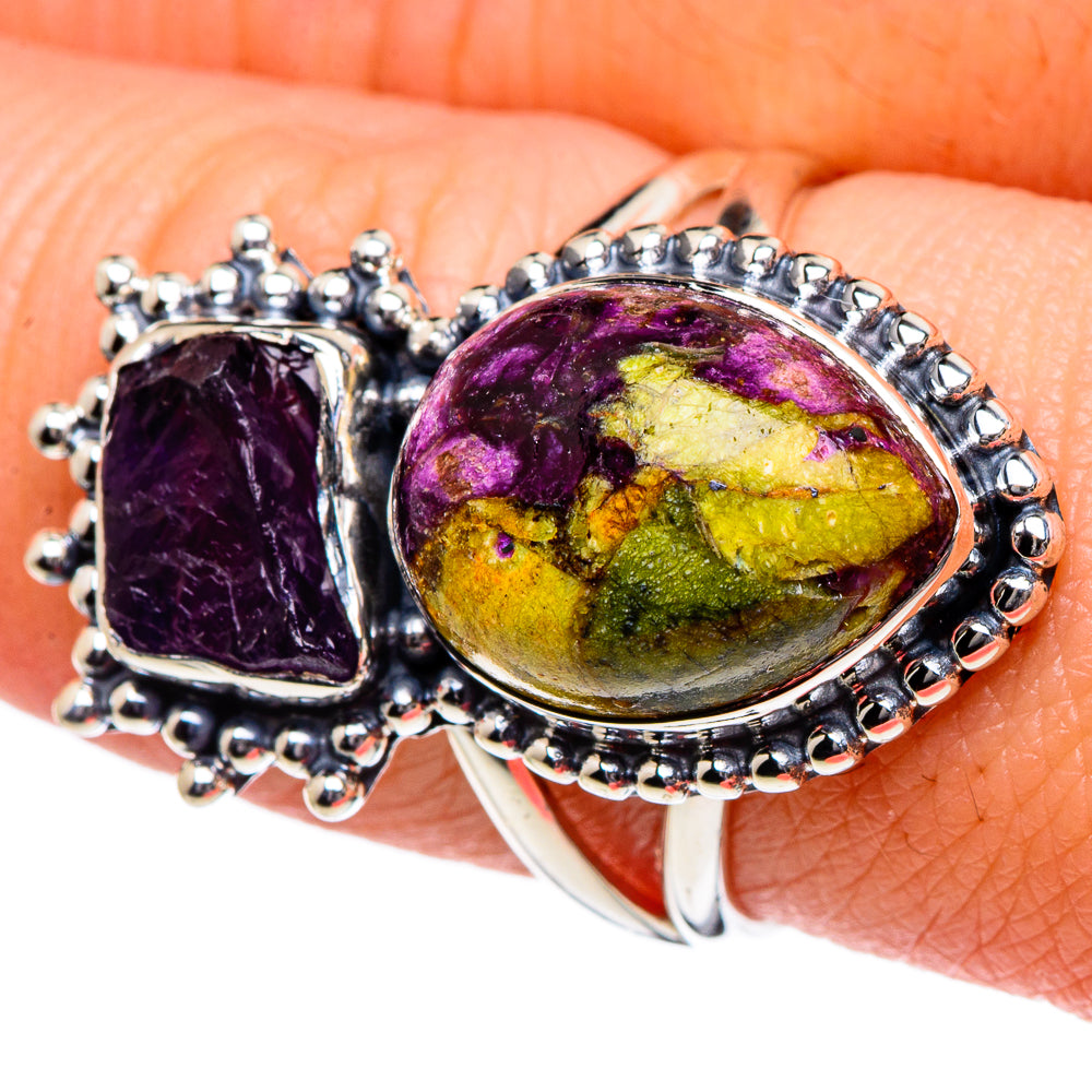 Atlantisite, Amethyst Rings handcrafted by Ana Silver Co - RING94890