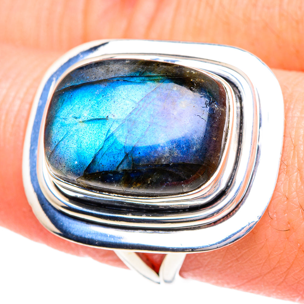 Labradorite Rings handcrafted by Ana Silver Co - RING94892