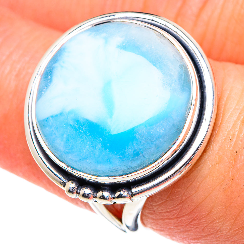 Larimar Rings handcrafted by Ana Silver Co - RING94894