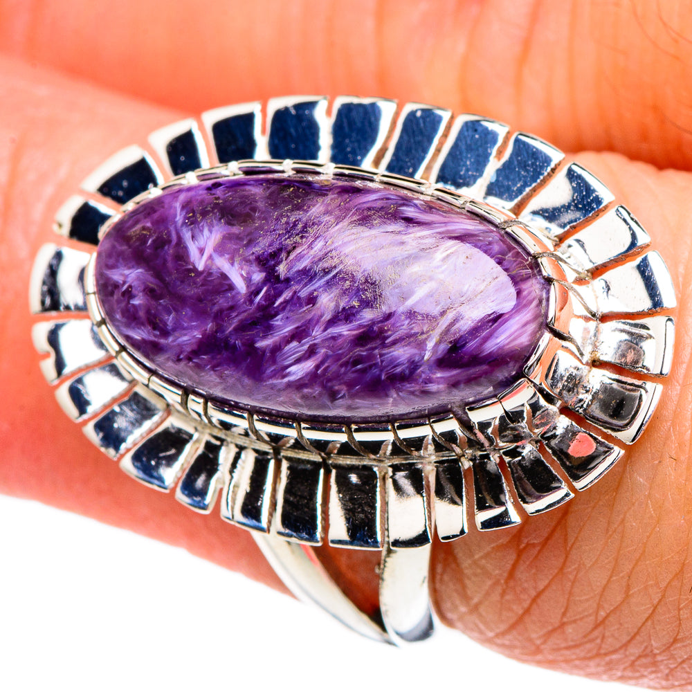 Charoite Rings handcrafted by Ana Silver Co - RING94907