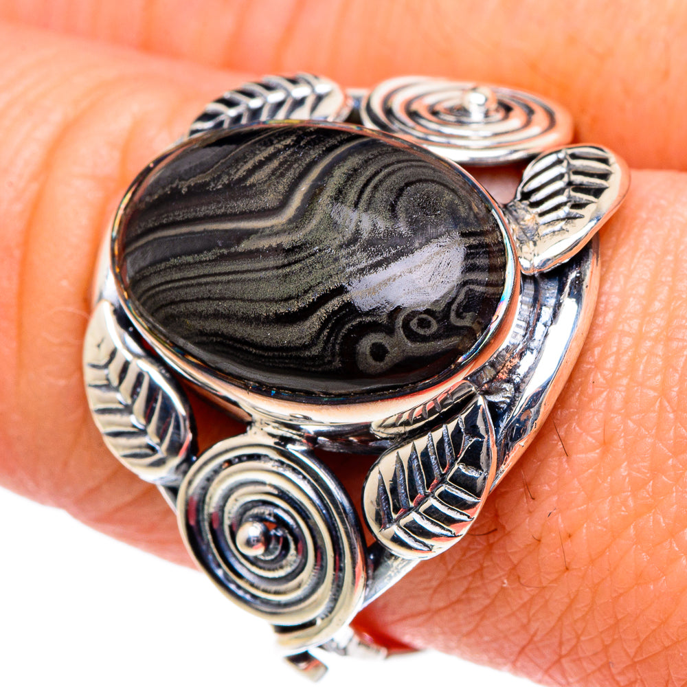 Psilomelane Rings handcrafted by Ana Silver Co - RING94911