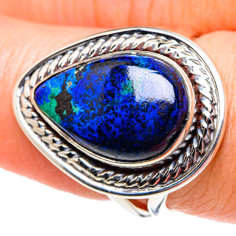 Azurite Rings handcrafted by Ana Silver Co - RING94921