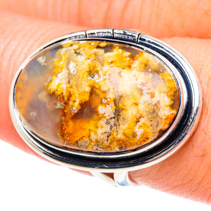 Plume Agate Rings handcrafted by Ana Silver Co - RING94927