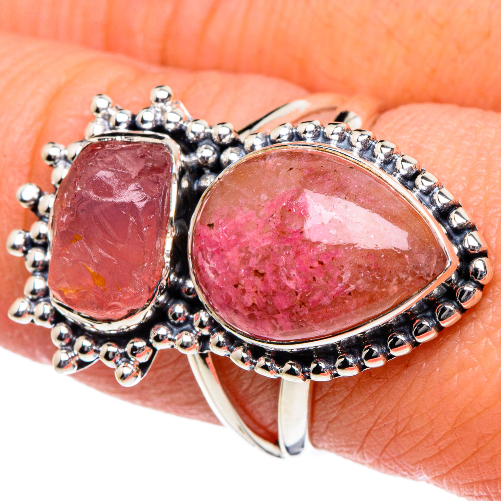 Rose Quartz Rings handcrafted by Ana Silver Co - RING94928
