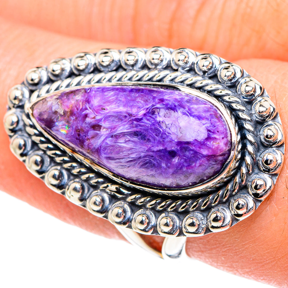 Charoite Rings handcrafted by Ana Silver Co - RING94931
