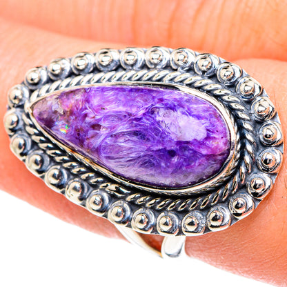 Charoite Rings handcrafted by Ana Silver Co - RING94931
