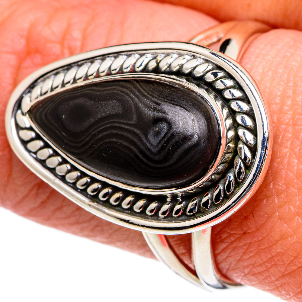 Psilomelane Rings handcrafted by Ana Silver Co - RING94932