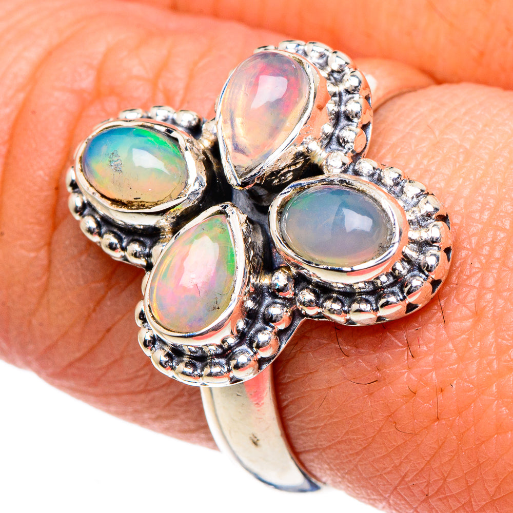 Ethiopian Opal Rings handcrafted by Ana Silver Co - RING94938