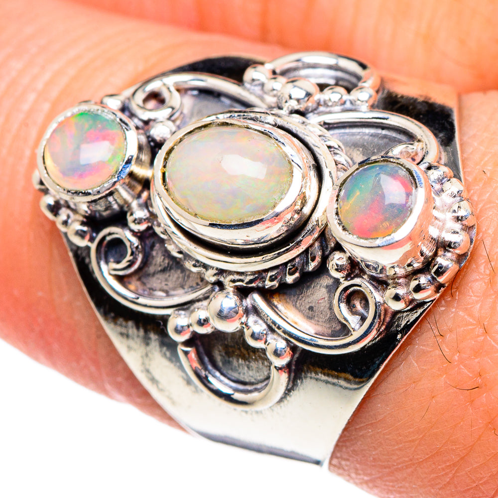 Ethiopian Opal Rings handcrafted by Ana Silver Co - RING94939