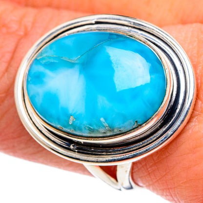 Larimar Rings handcrafted by Ana Silver Co - RING94944