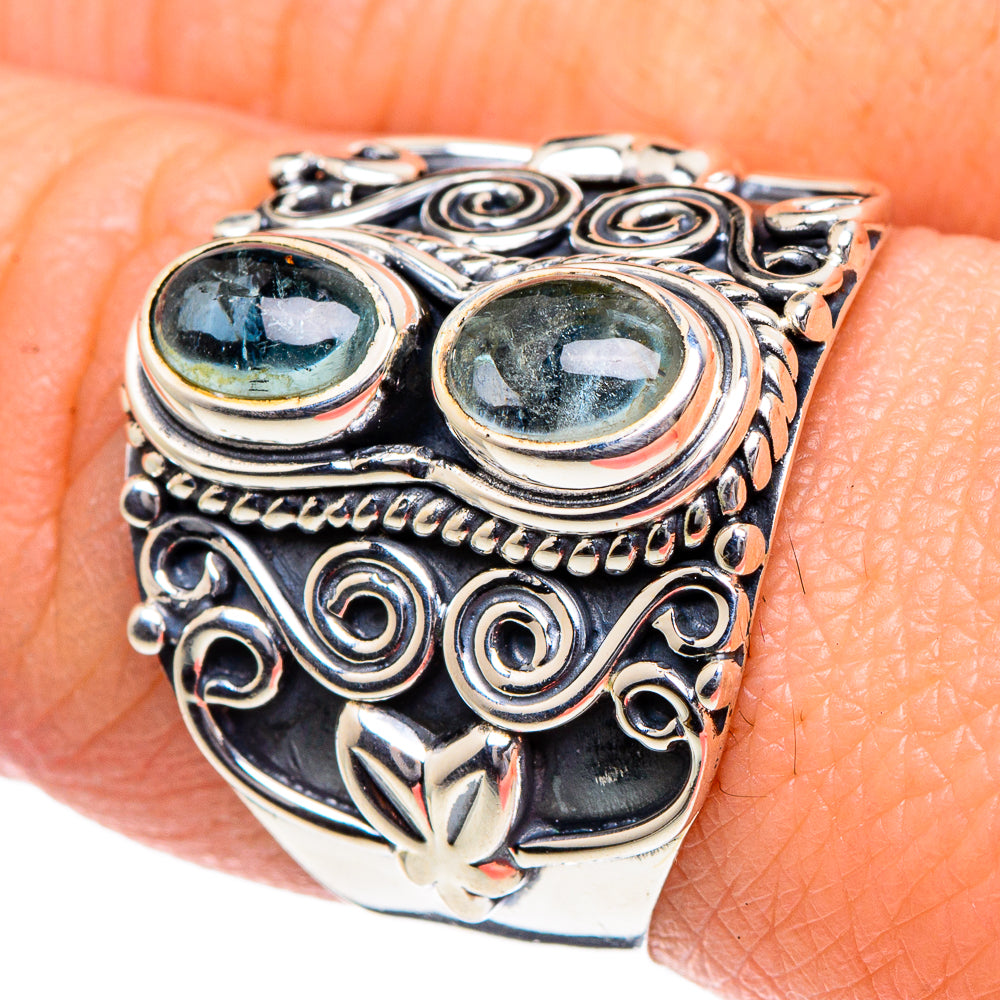 Aquamarine Rings handcrafted by Ana Silver Co - RING94945