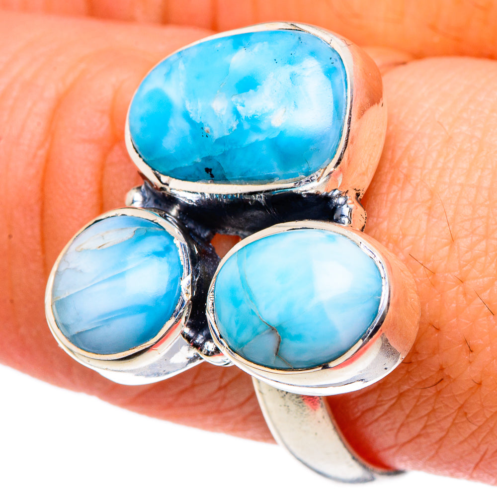 Larimar Rings handcrafted by Ana Silver Co - RING94948