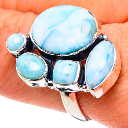 Larimar Rings handcrafted by Ana Silver Co - RING94961